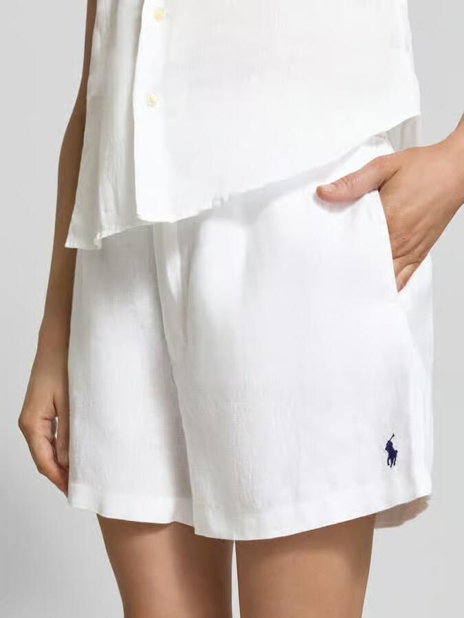 Polo Ralph Lauren regular fit linnen short met trekkoord