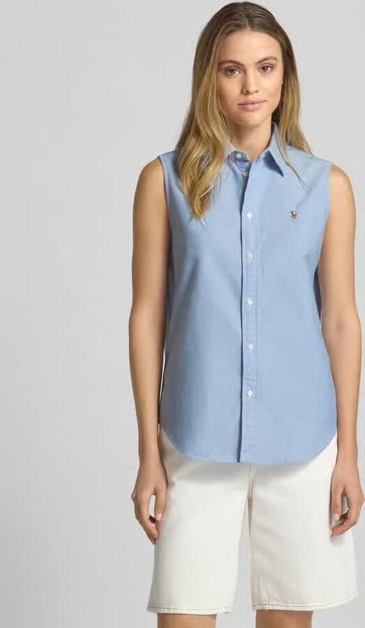 Polo Ralph Lauren Regular fit overhemdblouse in mouwloos design - Foto 6