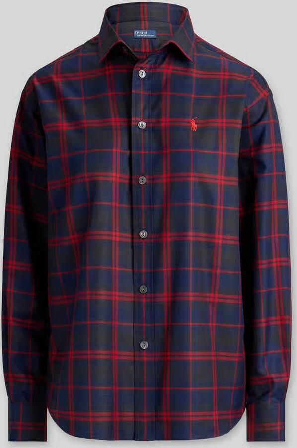 Polo Ralph Lauren Regular fit overhemdblouse met gestikt logo