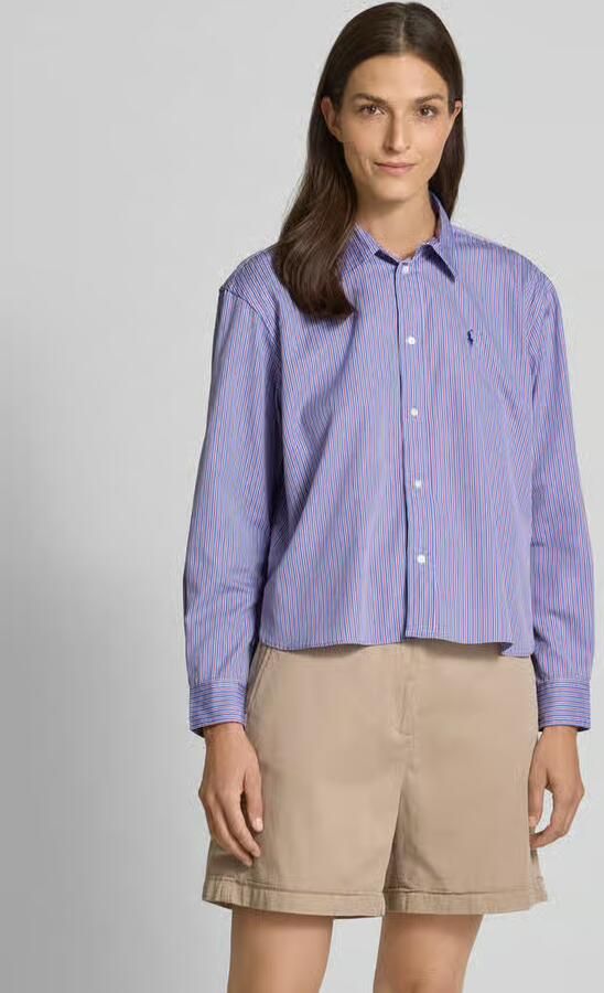 Polo Ralph Lauren Regular fit overhemdblouse met logostitching - Foto 2