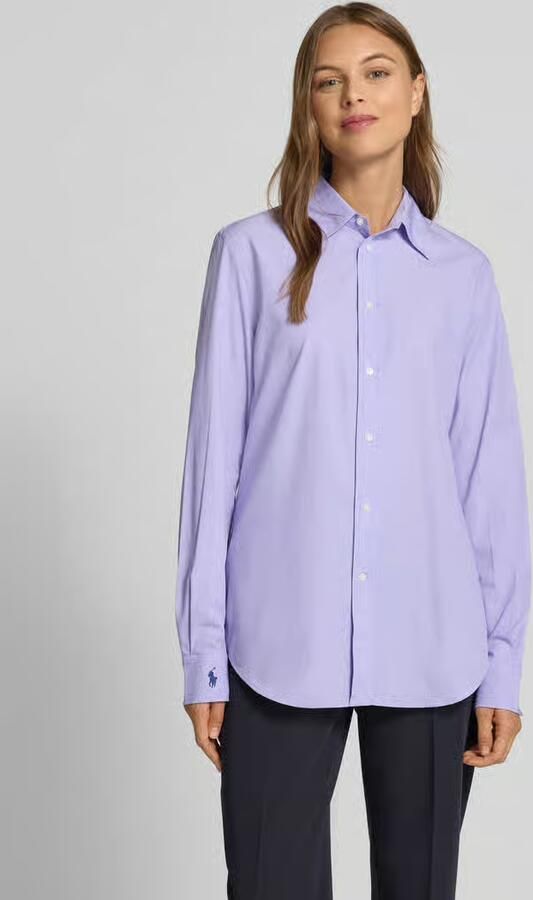 Polo Ralph Lauren Regular fit overhemdblouse met logostitching - Foto 2