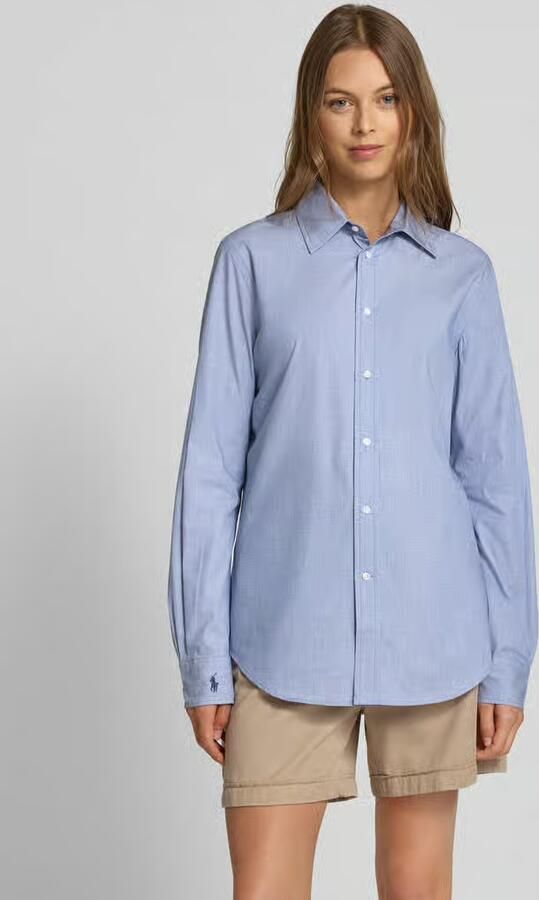 Polo Ralph Lauren Regular fit overhemdblouse met logostitching - Foto 2