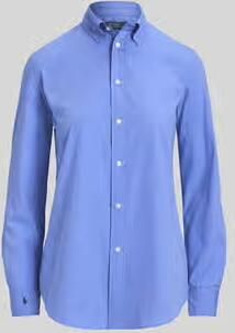 Polo Ralph Lauren Geborduurde Pony Button-Down Overhemden Blue Dames - Foto 8