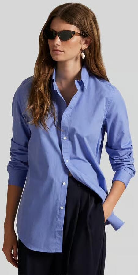 Polo Ralph Lauren Geborduurde Pony Button-Down Overhemden Blue Dames - Foto 9