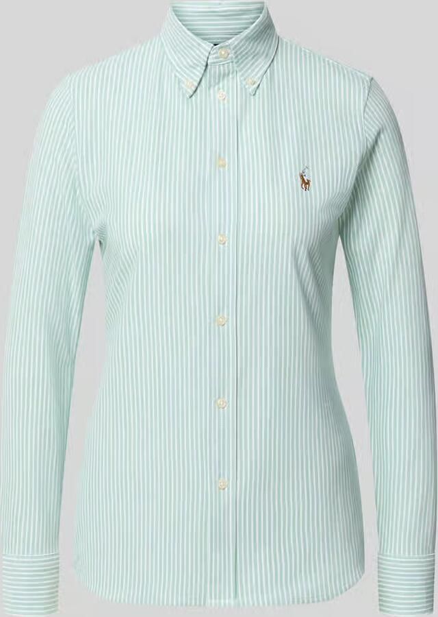 Polo Ralph Lauren Slim fit overhemdblouse met button-downkraag