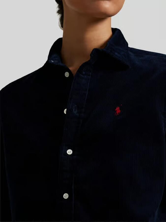 Polo Ralph Lauren Regular fit overhemdblouse in ribcordlook model 'Sport'