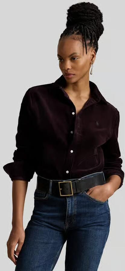 Polo Ralph Lauren regular fit overhemdblouse van puur katoen - Foto 3