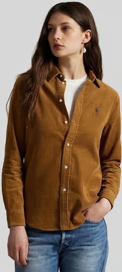 Polo Ralph Lauren regular fit overhemdblouse van puur katoen - Foto 3