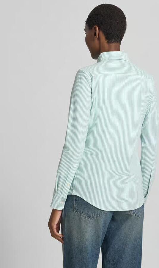 Polo Ralph Lauren Slim fit overhemdblouse met button-downkraag - Foto 4