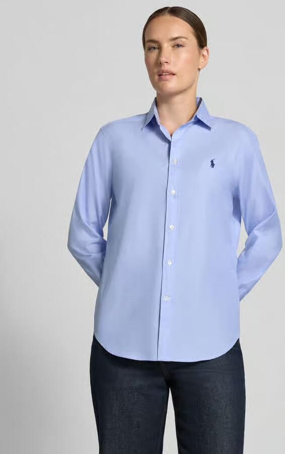 Polo Ralph Lauren regular fit overhemdblouse van puur katoen - Foto 2