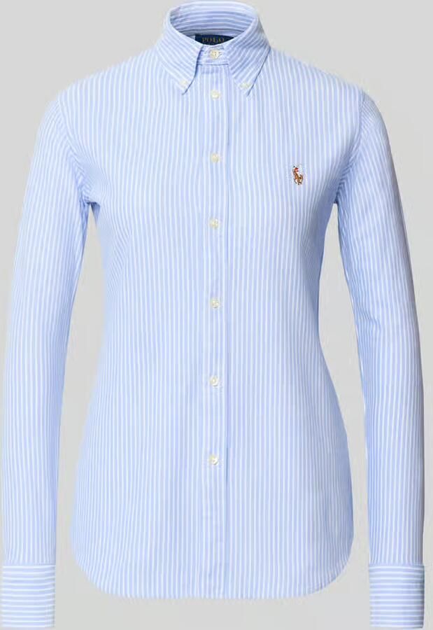 Polo Ralph Lauren Blauwe Casual Katoenen Overhemd met Lange Mouwen Blue Dames - Foto 7