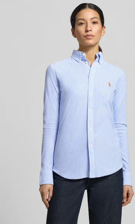 Polo Ralph Lauren Blauwe Casual Katoenen Overhemd met Lange Mouwen Blue Dames - Foto 9