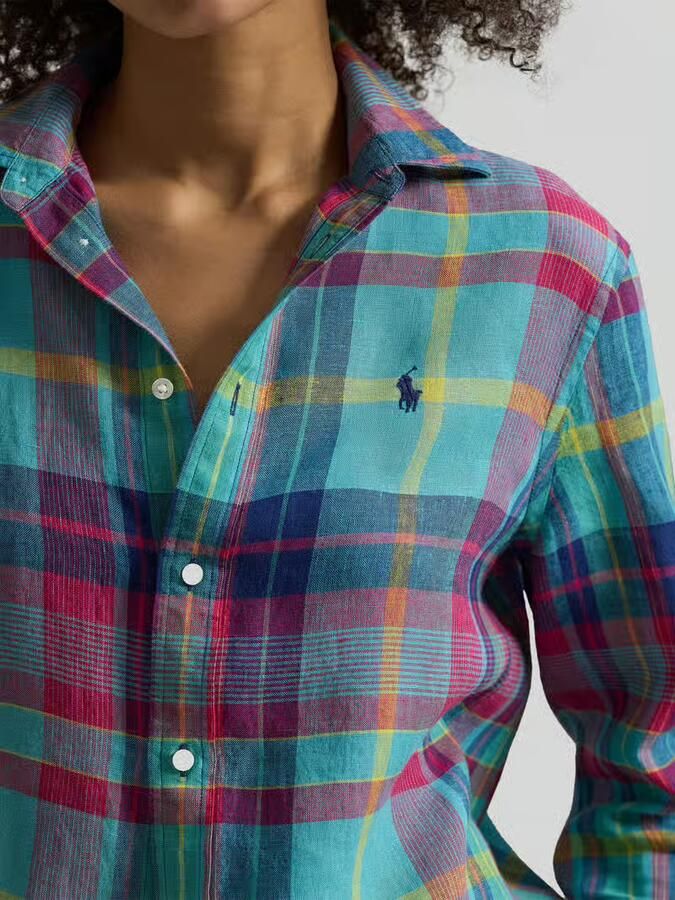Polo Ralph Lauren Regular fit Overhemdblouse van puur linnen