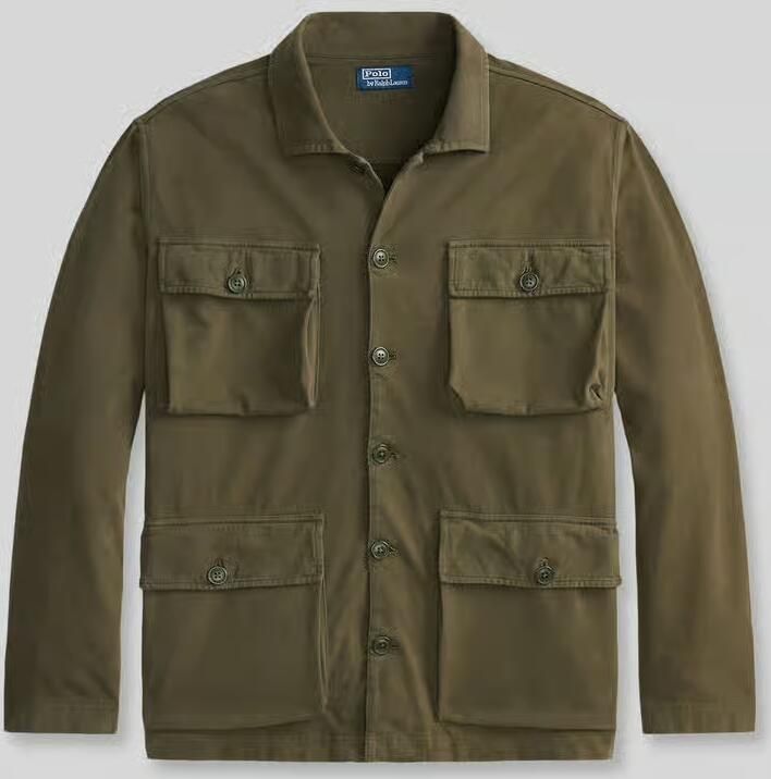 Polo Ralph Lauren Regular fit overhemdjack van puur katoen model 'SUEDED MOLESKIN'
