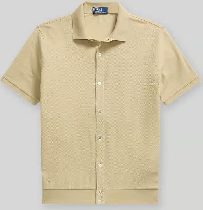 Polo Ralph Lauren regular fit poloshirt met doorlopende knoopsluiting van puur katoen - Foto 2