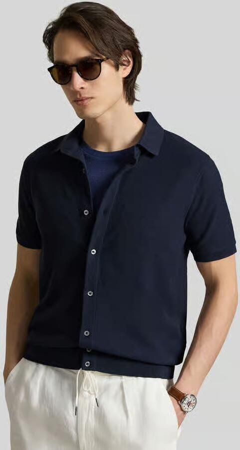 Polo Ralph Lauren regular fit poloshirt met doorlopende knoopsluiting van puur katoen - Foto 2