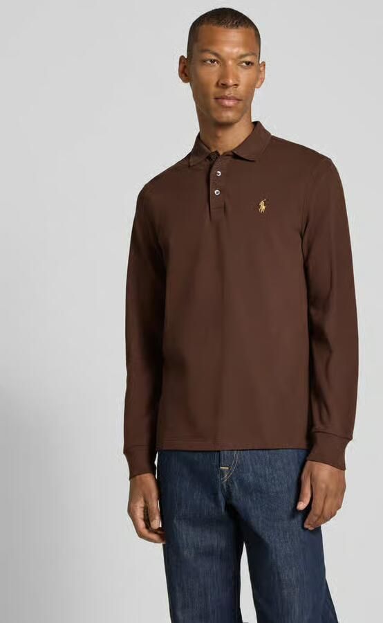 Polo Ralph Lauren Polo Shirt Lange Mouw POLO COUPE AJUSTEE SLIM FIT EN COTON STRECH MESH - Foto 2