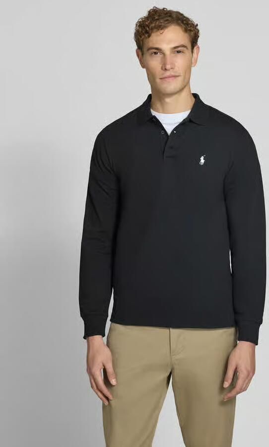 Polo Ralph Lauren Polo Shirt Lange Mouw POLO COUPE AJUSTEE SLIM FIT EN COTON STRECH MESH - Foto 2