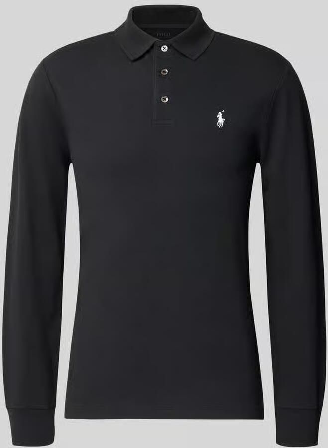 Polo Ralph Lauren Polo Shirt Lange Mouw POLO COUPE AJUSTEE SLIM FIT EN COTON STRECH MESH - Foto 2