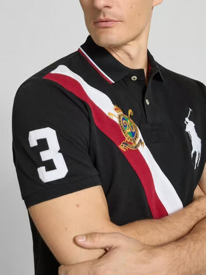 Polo Ralph Lauren Regular fit poloshirt met motief- en logostitching - Foto 2