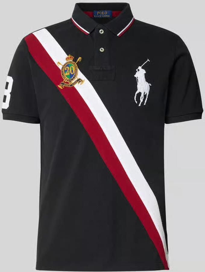 Polo Ralph Lauren Regular fit poloshirt met motief- en logostitching