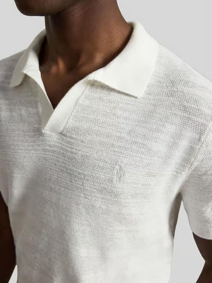 Polo Ralph Lauren regular fit poloshirt van katoen-linnenmix