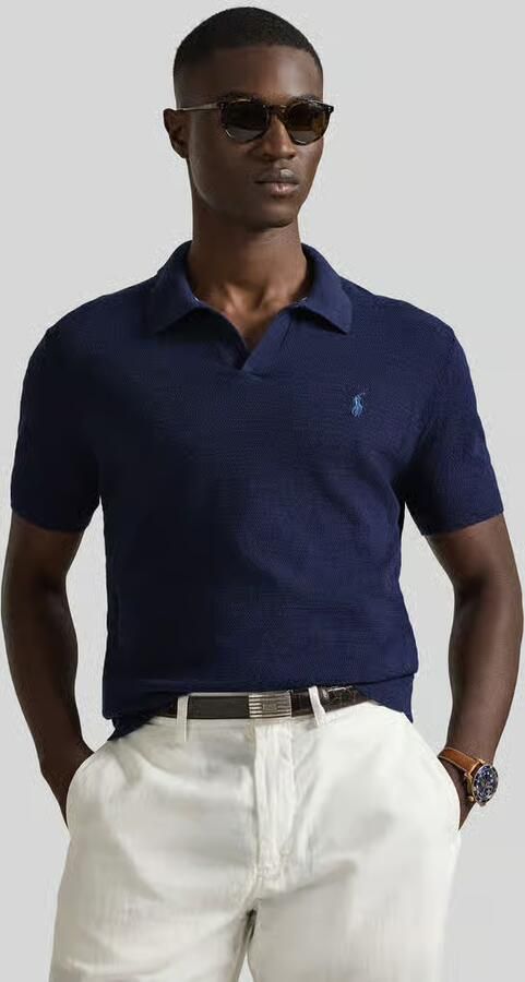 Polo Ralph Lauren regular fit poloshirt van katoen-linnenmix - Foto 3