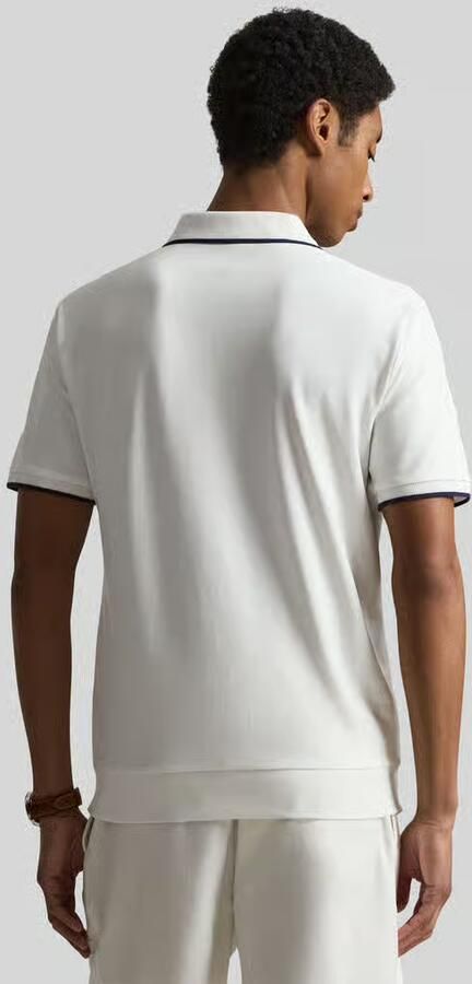 Polo Ralph Lauren regular fit poloshirt van katoenmix met ritssluiting - Foto 2