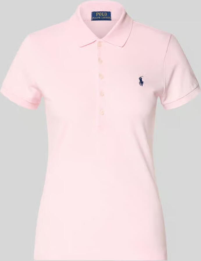 Polo Ralph Lauren regular fit poloshirt van katoenmix model 'JULIE' - Foto 2