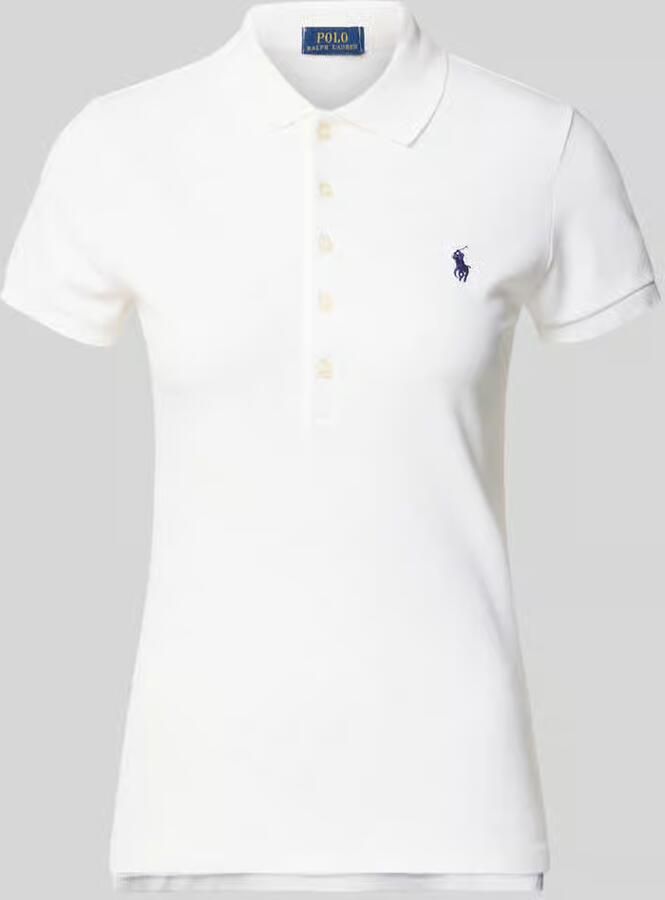 Polo Ralph Lauren regular fit poloshirt van katoenmix model 'JULIE' - Foto 2