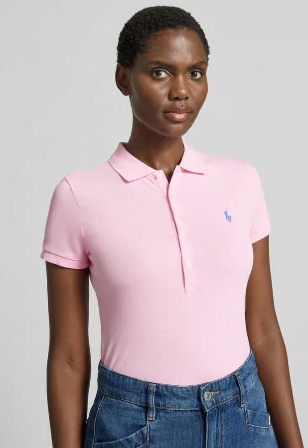 Polo Ralph Lauren regular fit poloshirt van katoenmix model 'JULIE' - Foto 2