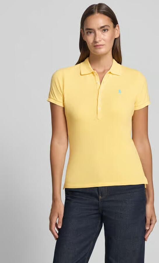 Polo Ralph Lauren regular fit poloshirt van katoenmix model 'JULIE' - Foto 3