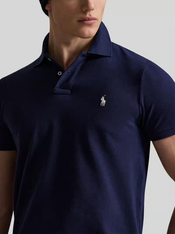 Polo Ralph Lauren Custom slim fit poloshirt van puur katoen