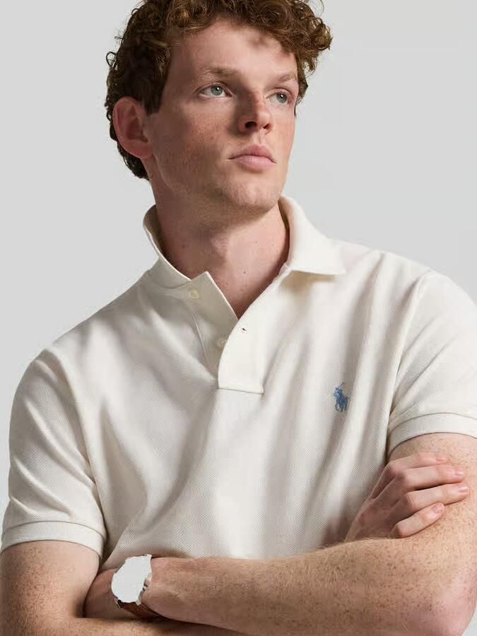 Polo Ralph Lauren Custom slim fit poloshirt van puur katoen