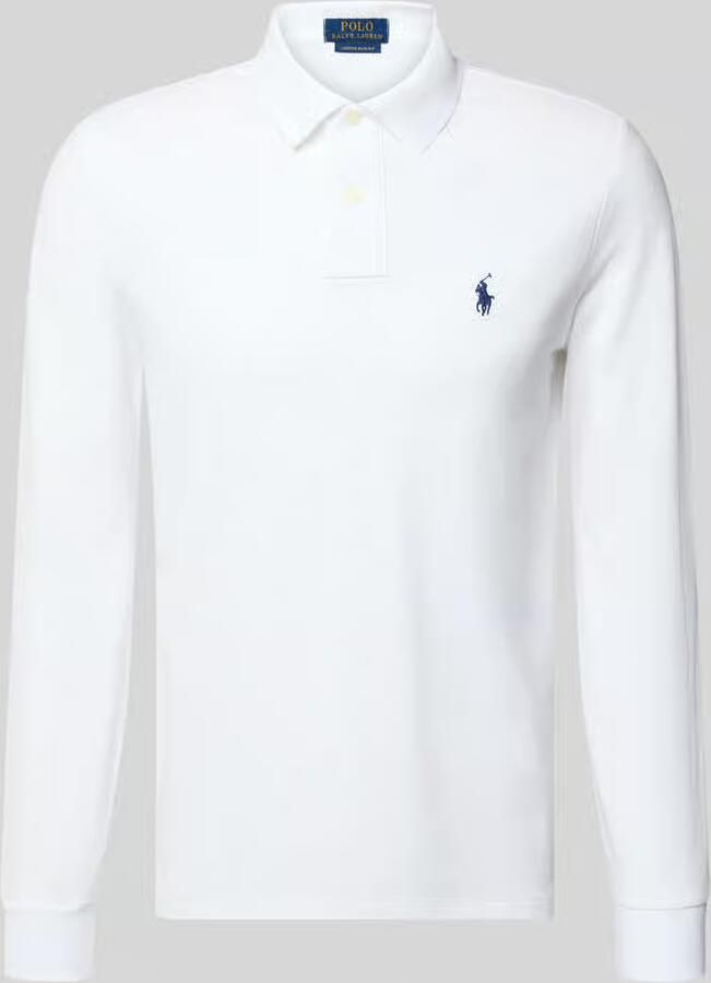 Polo Ralph Lauren Lange Mouw Polo Shirt voor Heren Wit Heren - Foto 4
