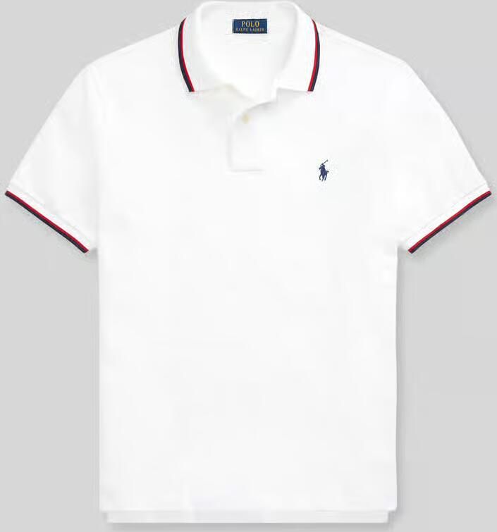 Polo Ralph Lauren regular fit poloshirt van puur katoen met contraststrepen - Foto 4