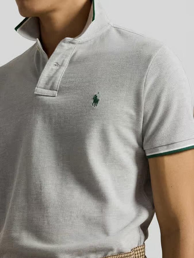 Polo Ralph Lauren Polo Shirt Korte Mouw POLO COUPE DROITE EN COTON BASIC MESH COL RAYE