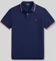 Polo Ralph Lauren regular fit poloshirt van puur katoen met contraststrepen