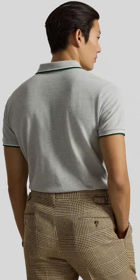 Polo Ralph Lauren Polo Shirt Korte Mouw POLO COUPE DROITE EN COTON BASIC MESH COL RAYE - Foto 3