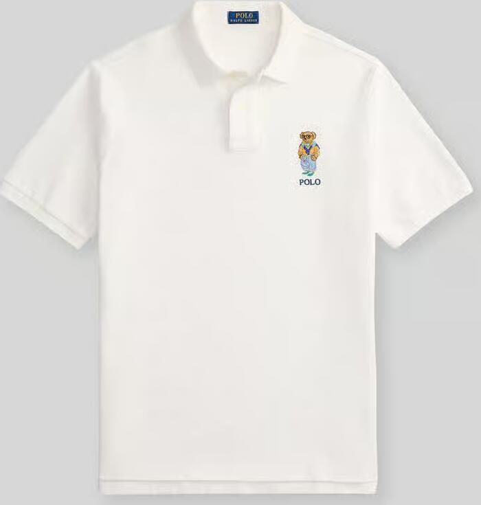 Polo Ralph Lauren regular fit poloshirt van puur katoen met polo bear stitching - Foto 3