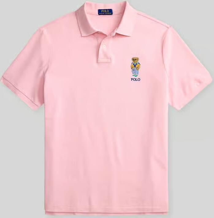 Polo Ralph Lauren regular fit poloshirt van puur katoen met polo bear stitching - Foto 2