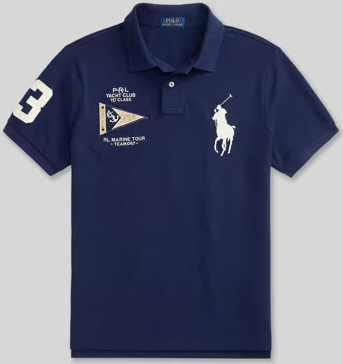 Polo Ralph Lauren regular fit poloshirt van puur katoen met stitchings - Foto 2