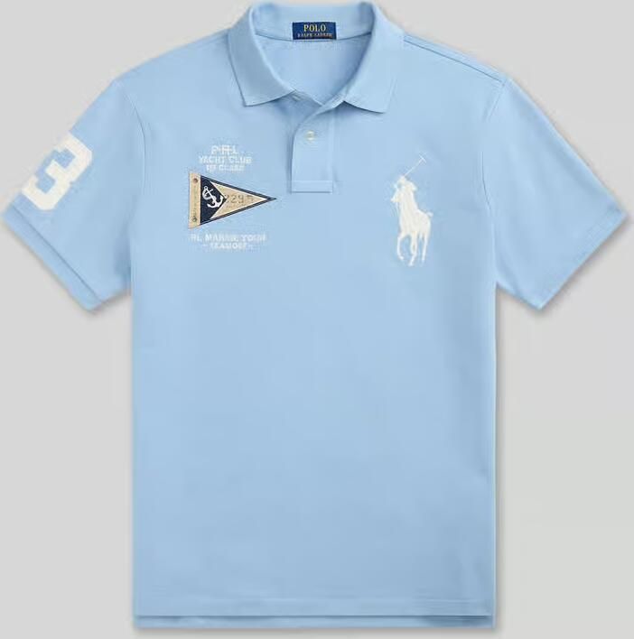 Polo Ralph Lauren regular fit poloshirt van puur katoen met stitchings - Foto 2