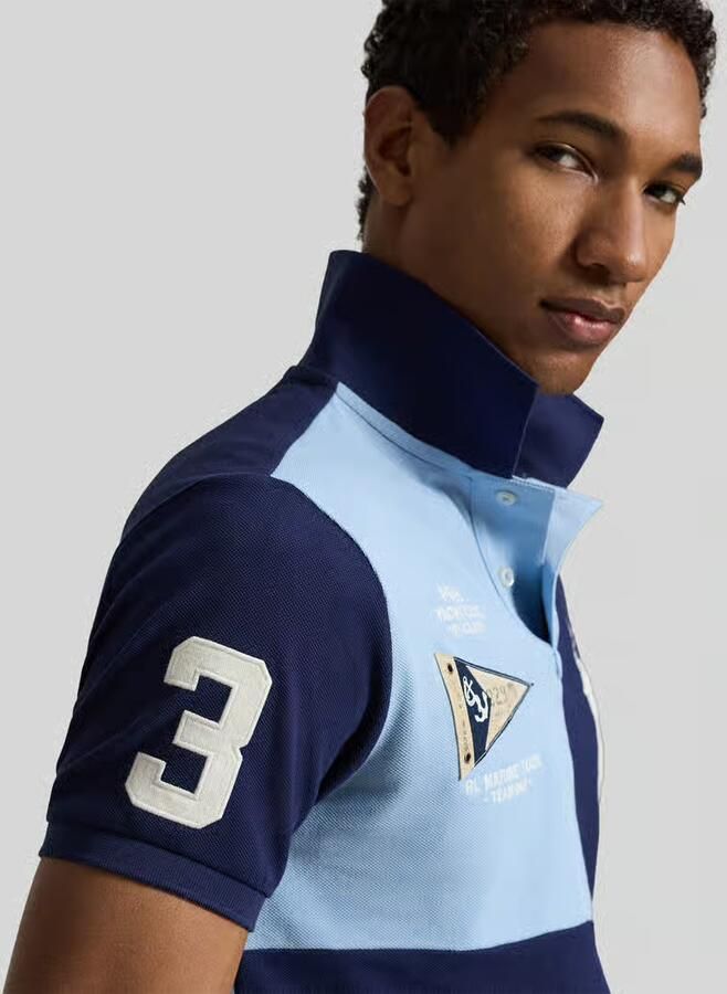 Polo Ralph Lauren regular fit poloshirt van puur katoen met stitchings