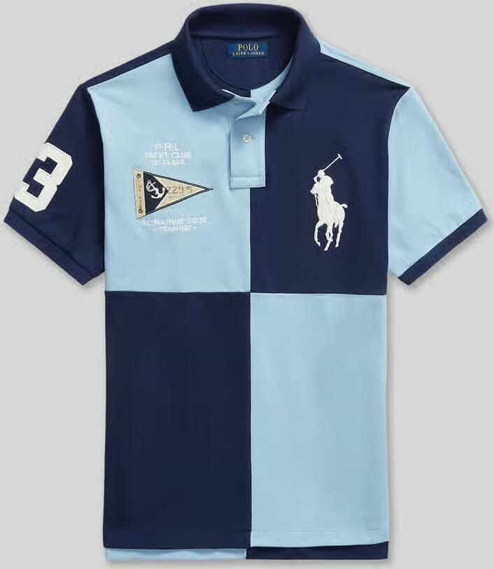 Polo Ralph Lauren regular fit poloshirt van puur katoen met stitchings - Foto 2