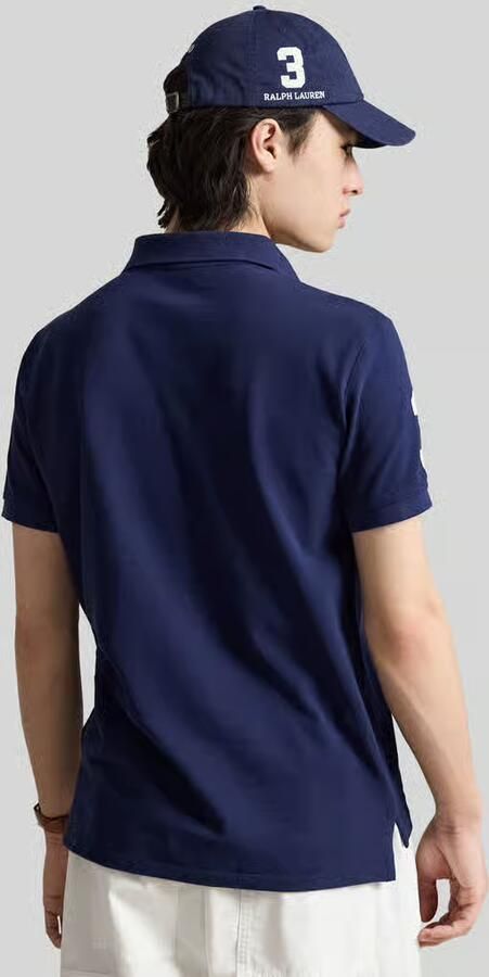 Polo Ralph Lauren regular fit poloshirt van puur katoen met stitchings - Foto 3