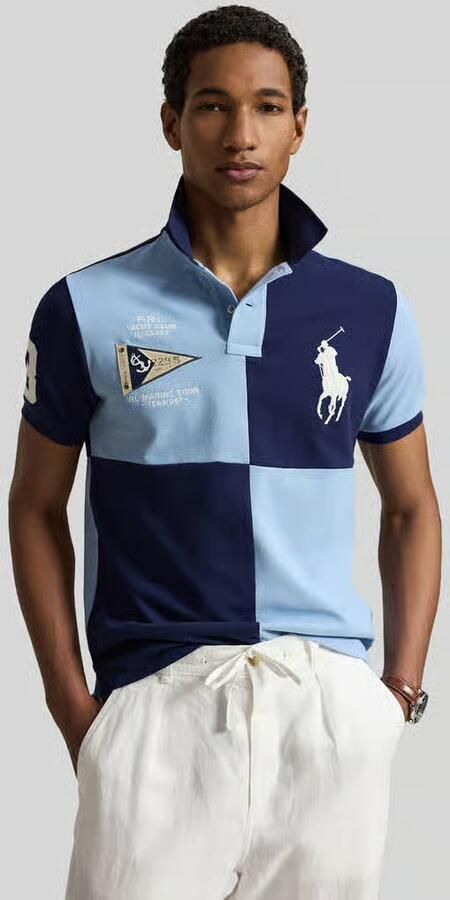 Polo Ralph Lauren regular fit poloshirt van puur katoen met stitchings - Foto 3
