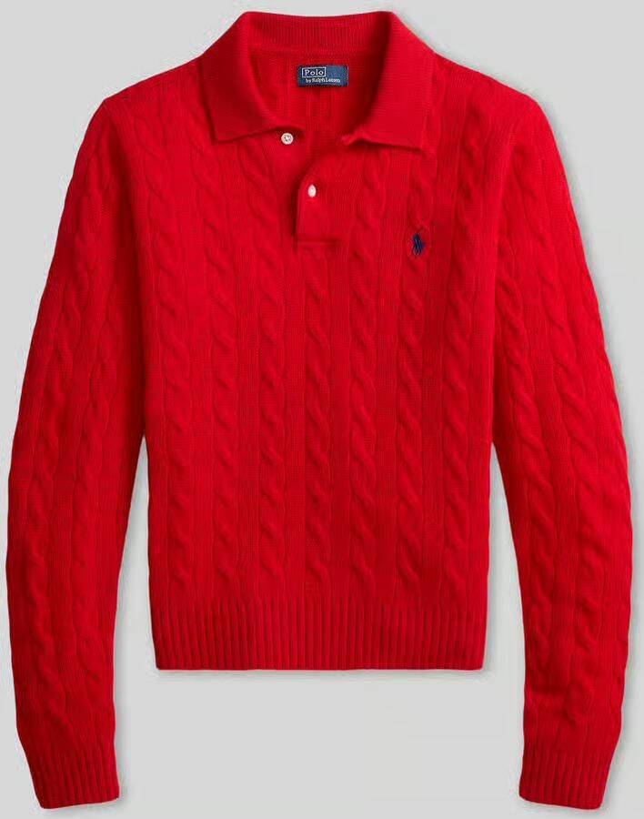 Polo Ralph Lauren Regular fit poloshirt van wolmix met kasjmier-aandeel - Foto 2