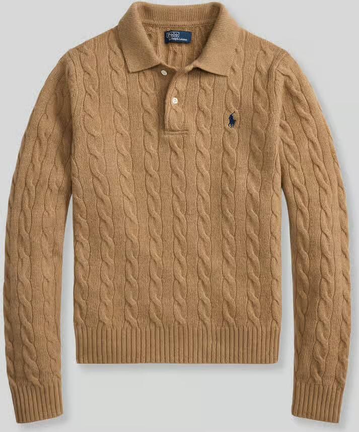 Polo Ralph Lauren Slim fit shirt met lange mouwen van wolmix met kasjmier - Foto 5