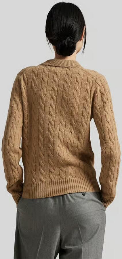 Polo Ralph Lauren Slim fit shirt met lange mouwen van wolmix met kasjmier - Foto 6